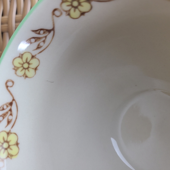 Yokohama Studio Footed Cup Floral Mug Pineapple Green Yellow Hand Painted - Picture 12 of 13